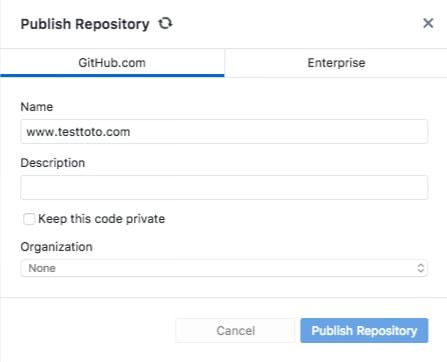 Github Publish Hugo Repository