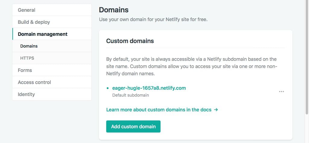 Netlify Add Custom Domain 2