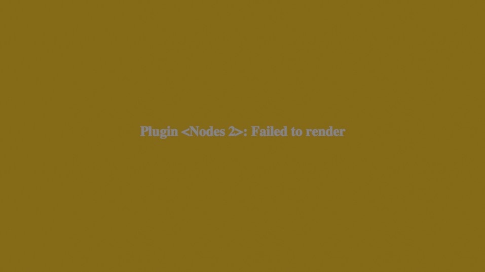 Plugin Nodes 2 Failed To Render